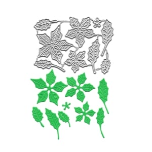 Steel Dies - Poinsettia Flowers (Set of 9 dies)