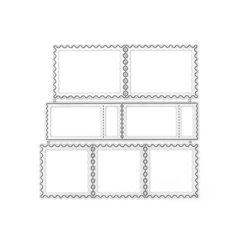 Steel Cutting Dies - Postcard Vintage Stamps (Set of 7 dies) LC2111 Steel cutting dies 1 LC2111_Steel_cutting_dies_1