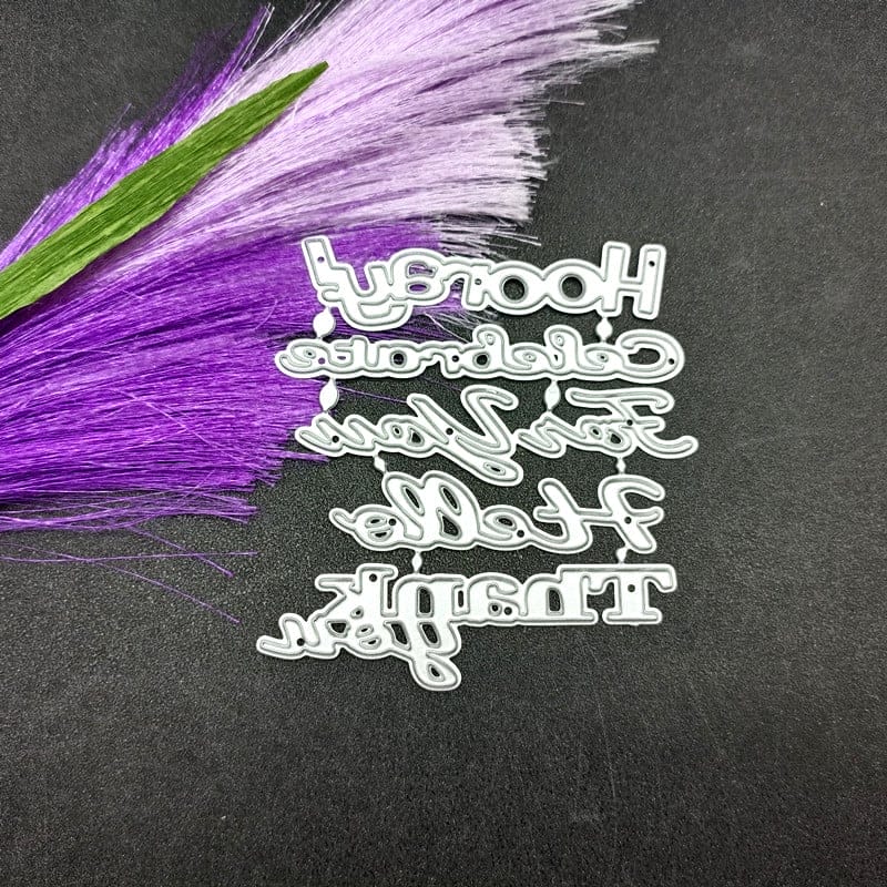 Steel Word Dies - Celebration Words (Set of 5 dies) LC2161 steel cutting dies Steel Word Dies - Celebration Words (Set of 5 dies)