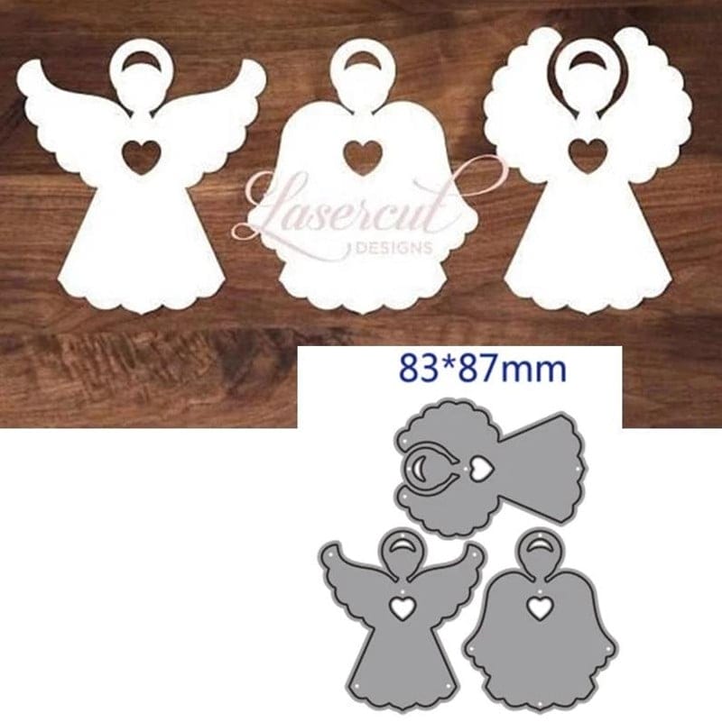 Steel Dies - Christmas Angels (Set of 3 dies) LC2250 steel cutting dies 1 LC2250_steel_cutting_dies_1