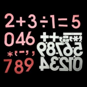 Steel Dies - Large Numbers (Set of 21 dies)