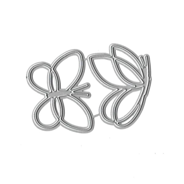 Steel Dies - Simple Butterflies (Set of 2 dies)