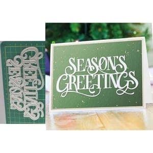 Steel word Dies - Seasons Greetings Large