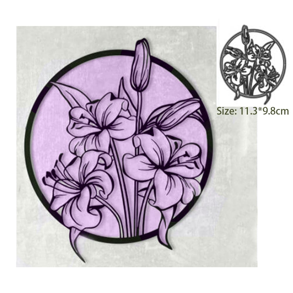 Steel Dies - Floral Circle (LC2777) Lc2777 steel cutting dies Steel Dies - Floral Circle (LC2777)