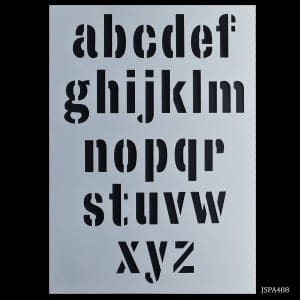 A4 Stencil - Alphabet
