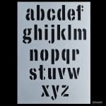 A4 Stencil - Alphabet