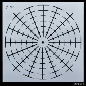 8 by 8 inches Stencil - Clock Placement