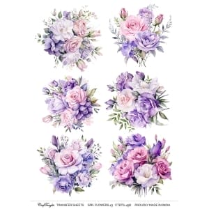 CrafTangles A4 Transfer It Sheets - Spring Flowers 43
