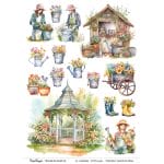 CrafTangles A4 Transfer It Sheets - Floral Garden 1