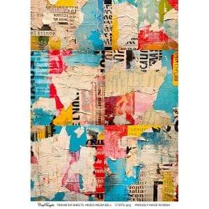 CrafTangles A4 Transfer It Sheets - Mixed Media Background 1