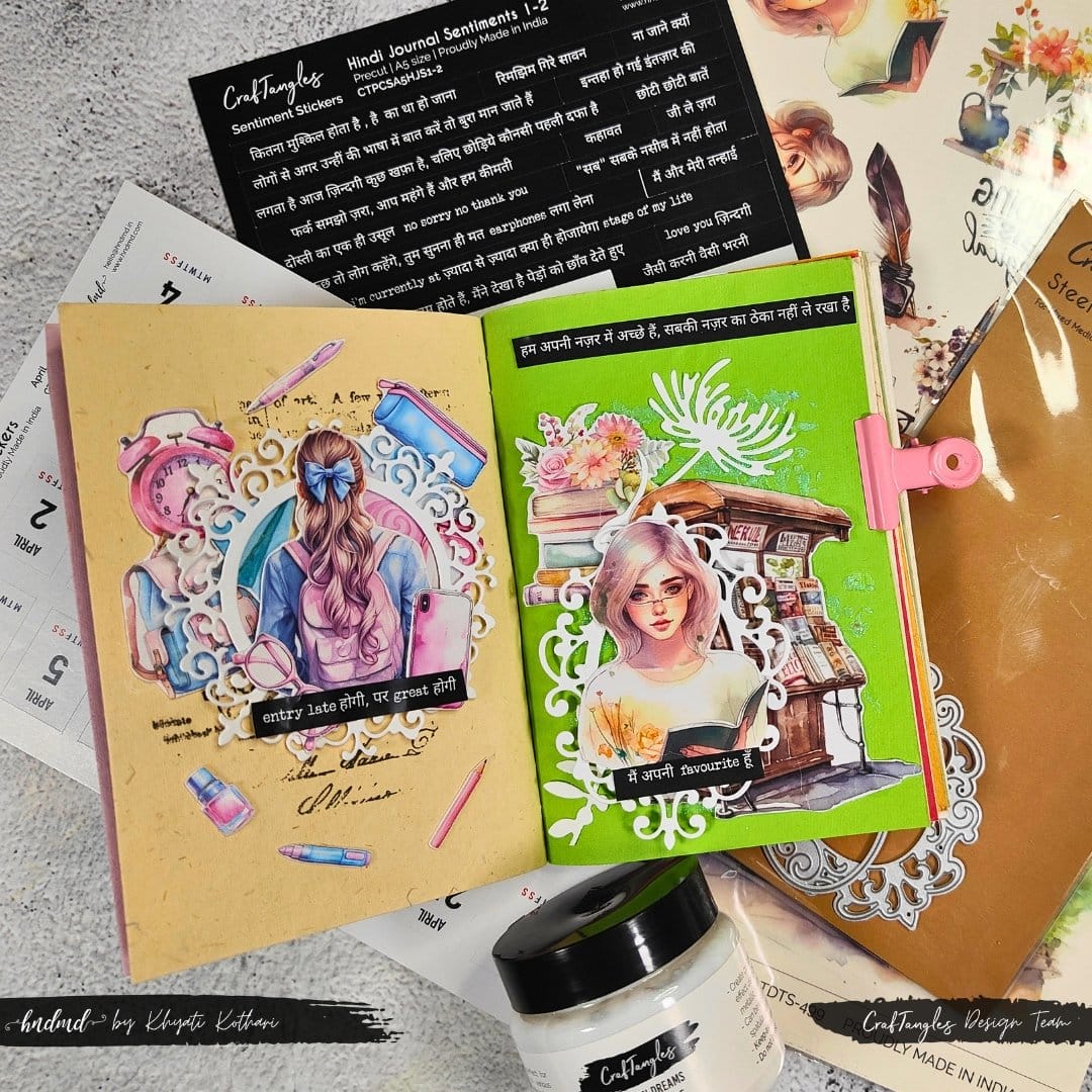 CrafTangles Precut Journal Stickers - Hindi Sentiments 1 CrafTangles Hindi Journal Sentiment 5 CrafTangles_Hindi_Journal_Sentiment_5