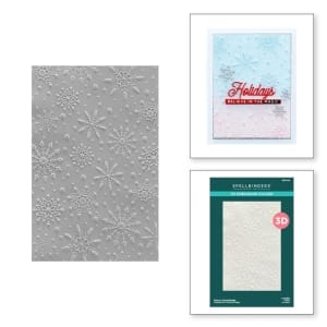 Spellbinders 3D Embossing Folder 5.5"X8.5" - Flurry Of Snowflakes