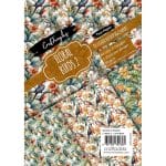 CrafTangles Decoupage Paper Pack  - Floral Birds 2 (A4) - 4 sheets