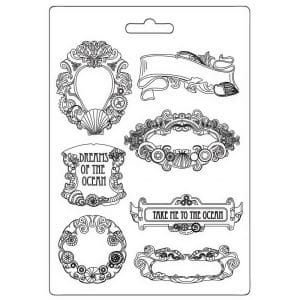 Stamperia Soft Maxi Mould A5 - Songs Of The Sea Labels