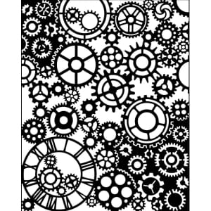 Stamperia Stencil 20 by 25 cm - Magic Forest Mechanisms