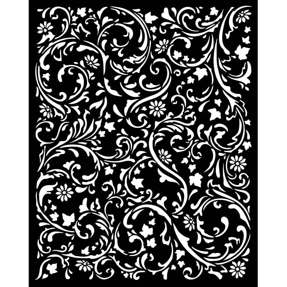 Stamperia Stencil 20 by 25 cm - Magic Forest Swirls Pattern KSTD131 stamperia stencil Stamperia Stencil 20 by 25 cm - Magic Forest Swirls Pattern