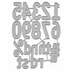 Steel Dies - Numbers (Set of 16 dies)