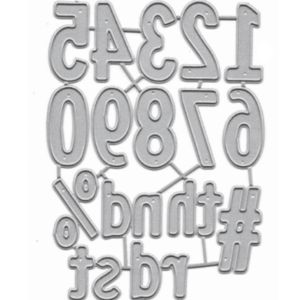 Steel Dies - Numbers (Set of 16 dies)