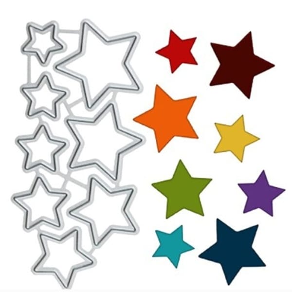 Steel Cutting Dies - Stars (Set of 8 dies)