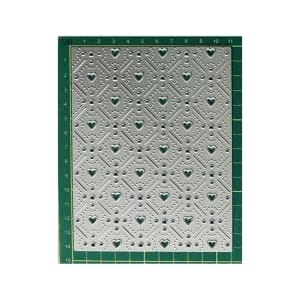 Steel Background Dies - Dot Heart Grid