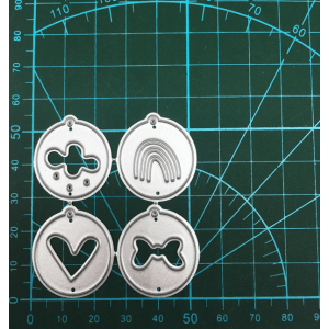 Steel Dies - MIni Tags, Seals or Pendants (Set of 4 dies)