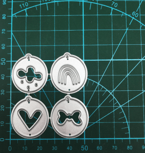 Steel Dies - MIni Tags, Seals or Pendants (Set of 4 dies)