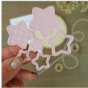 Steel Cutting Dies - Patterned Stars (Set of 6 dies)