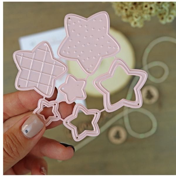 Steel Cutting Dies - Patterned Stars (Set of 6 dies)