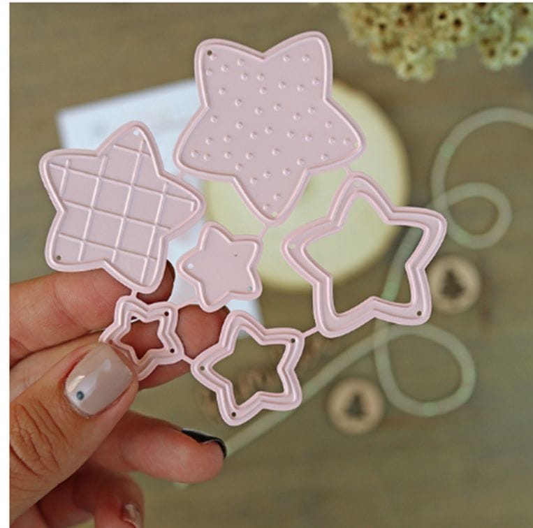 Steel Cutting Dies - Patterned Stars (Set of 6 dies) LC2322 Steel dies Steel Cutting Dies - Patterned Stars (Set of 6 dies)