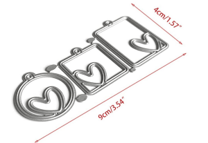 Steel Dies - MIni Tags or Pendants (Set of 3 dies)