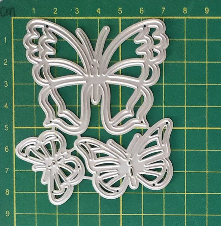 Steel Dies - Butterflies (Set of 3 dies) (LC2383) LC2383 steel die Steel Dies - Butterflies (Set of 3 dies) (LC2383)