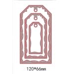 Steel Dies - Curved Stitched Tags (Set of 3 dies)