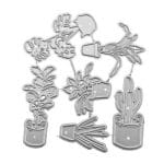 Steel Dies - Mini Potted Plants (Set of 6 dies)