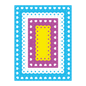 Steel Dies - Decorative Rectangles (Set of 4 dies) (LC2866)