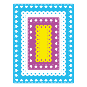 Steel Dies - Decorative Rectangles (Set of 4 dies) (LC2866)