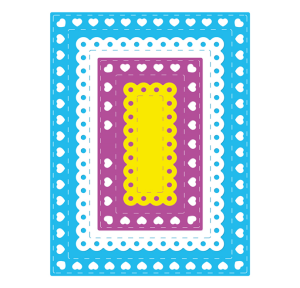 Steel Dies - Decorative Rectangles (Set of 4 dies) (LC2866)