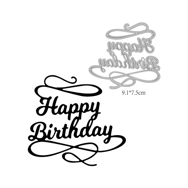 Steel Cutting Dies - Happy Birthday (LC298)