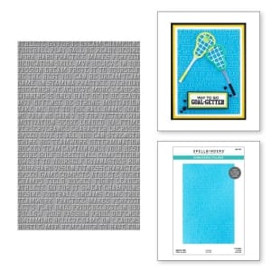 Spellbinders Embossing Folder 5.5"X8.5" - Sports Talk
