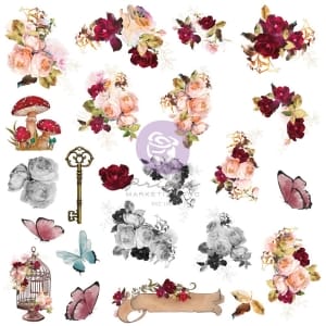 Prima Lost in Wonderland Vellum Ephemera 46/Pkg