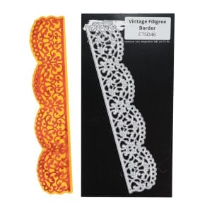 CrafTangles Steel Dies - Vintage Filigree Border (Set of 2 dies)