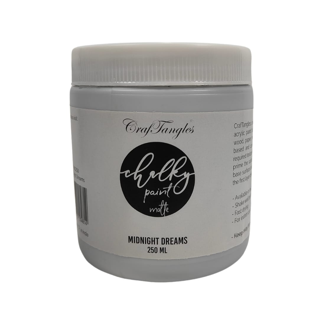 CrafTangles Chalk Paint - Midnight Dreams (250 ml) CrafTangles 250ml Chalk paint Midnight Dreams CrafTangles Chalk Paint - Midnight Dreams (250 ml)