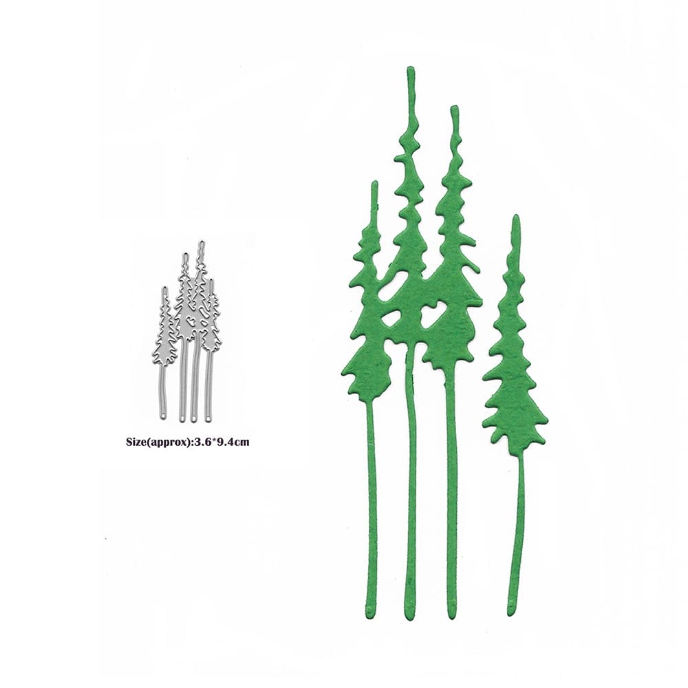 Steel Dies - Long Pine Trees XY1166 steel cutting dies Steel Dies - Long Pine Trees