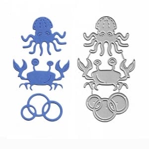 Steel Dies - Sea Animals / Creatures (Set of 3 dies)