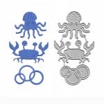 Steel Dies - Sea Animals / Creatures (Set of 3 dies)