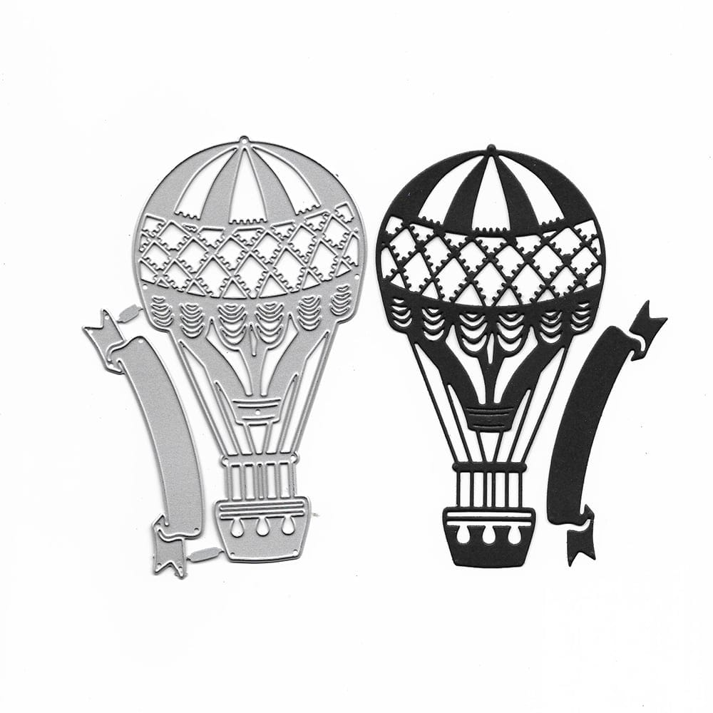 Steel Dies - Hot Air Balloon (XY607) (Set of 2 dies) XY607 Steel cuttig dies Steel Dies - Hot Air Balloon (XY607) (Set of 2 dies)