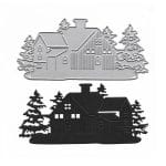 Steel Dies - House with Tree