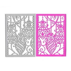 Steel Background Dies - Christmas Ornaments (XY893)