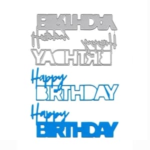 Steel Cutting Dies - Happy Birthday Sentiment (Set of 2 dies) (XY916)