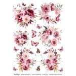 CrafTangles A4 Transfer It Sheets - Spring Flowers 45