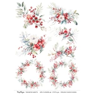 CrafTangles A4 Transfer It Sheets - Spring Flowers 46